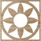 Ekena Millwork Blume Wood Fretwork Pierced Ceiling Medallion, Red Oak, 38"OD x 13 1/8"ID x 3/8"T CMWP38X38X0375BLRO - alternate 3
